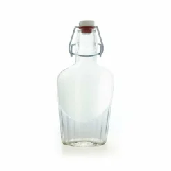 Buy 🥰 BarMan Flask Glass Bottle W/ Swing Top - Available In 8.5 Or 17 Ounce ✔️ -Barman Sales Store flask clear bottle swing top bpc 85 700x700