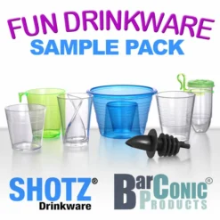 Top 10 😀 BarMan BarConic® / SHOTZ® Plastic Fun Drinkware Sample Pack 😀