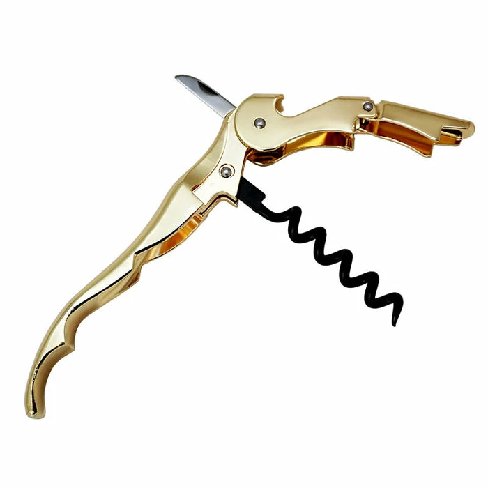Promo ๐ BarMan Double Lever Corkscrew - Gold Plated ๐ 1 Promo ๐ BarMan Double Lever Corkscrew - Gold Plated ๐