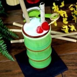 Best Sale ⌛ BarMan BarConic ® Tiki Mug - Bamboo Stalk - 14 Ounce 🥰 -Barman Sales Store green bamboo tiki mug bpc 6 700x700