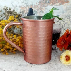 Coupon ⭐ BarMan Copper Plated 🔨 Hammered Moscow Mule Classic - 18oz ⌛ -Barman Sales Store hammered moscow mug copper bpc 6 700x700