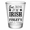 Coupon 😍 BarMan CUSTOMIZABLE - 1.75oz Clear Shot Glass - Eat, Drink And Be Irish 🌟