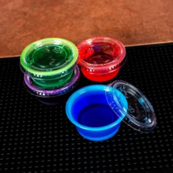 Flash Sale 🛒 BarMan Jello Shot Cups W/Lids - Multi Color - 2 Ounce - 50 Pack ⭐ 6 Flash Sale 🛒 BarMan Jello Shot Cups W/Lids - Multi Color - 2 Ounce - 50 Pack ⭐ -Barman Sales Store jello shot cups scene2 700x700