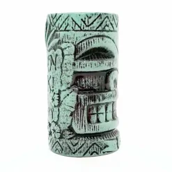 Best Pirce 🎁 BarMan BarConic® Tiki Mug - Kon Tiki Teal - 20 Ounce ✔️ -Barman Sales Store kon tiki mug teal BPC side 700x700