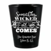 Deals ⌛ BarMan CUSTOMIZABLE - 1.75oz Black Shot Glass - Wicked 🎃 Halloween Design 👍