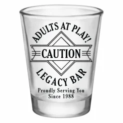 Outlet 🎉 BarMan Customizable 1.75 Oz. Clear Shot Glass- Adults At Play- Caution- AYN 👍 -Barman Sales Store lg gw 5114 ayn adults web 2 700x700