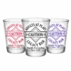 Outlet 🎉 BarMan Customizable 1.75 Oz. Clear Shot Glass- Adults At Play- Caution- AYN 👍