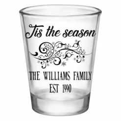 Hot Sale 🎁 BarMan CUSTOMIZABLE - 1.75oz Clear Shot Glass- Tis The Season 🔔 -Barman Sales Store lg gw 5114 ayn tis web1 fixed 700x700