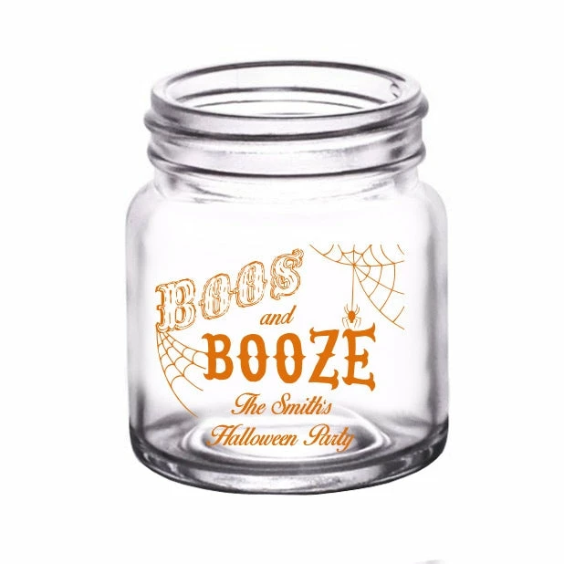 New ⌛ BarMan CUSTOMIZABLE - 2oz Clear Mini Mason Jar Shot Glass - Boos & Booze ✔️ 3 New ⌛ BarMan CUSTOMIZABLE - 2oz Clear Mini Mason Jar Shot Glass - Boos & Booze ✔️ - Image 3