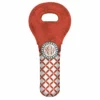 Budget 😍 BarMan CUSTOMIZABLE Wine Tote - Monogram Design - Red Sunburst // Lattice Pattern 🎉