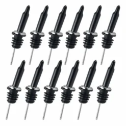 Best reviews of 😉 BarMan BarConic® 304SS™ Stainless Steel Liquor Pourers W/ Caps - 12 Pack ⌛