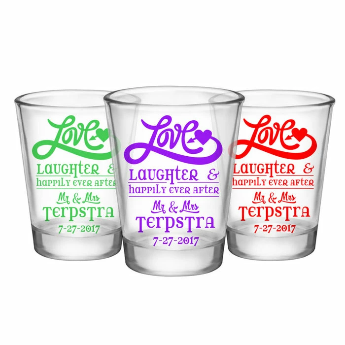 Flash Sale 😍 BarMan CUSTOMIZABLE - 1.75oz Clear Shot Glass - Love, Laughter & Ever After 🤩 3 Flash Sale 😍 BarMan CUSTOMIZABLE - 1.75oz Clear Shot Glass - Love, Laughter & Ever After 🤩 - Image 3