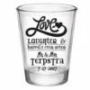 Flash Sale 😍 BarMan CUSTOMIZABLE - 1.75oz Clear Shot Glass - Love, Laughter & Ever After 🤩