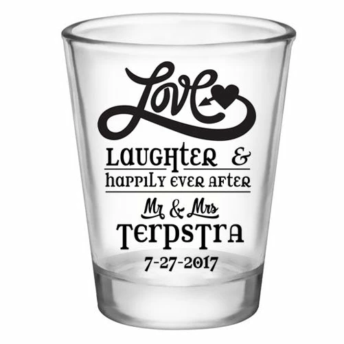 Flash Sale 😍 BarMan CUSTOMIZABLE - 1.75oz Clear Shot Glass - Love, Laughter & Ever After 🤩 1 Flash Sale 😍 BarMan CUSTOMIZABLE - 1.75oz Clear Shot Glass - Love, Laughter & Ever After 🤩