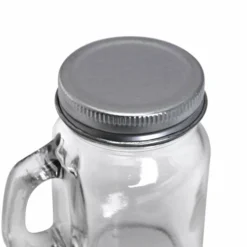 Best deal 🎁 BarMan BarConic® 4.5 Oz Mason Jar Glass With Handle 🔥 -Barman Sales Store mason jar lids 1 700x700