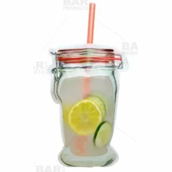 Promo ⭐ BarMan Zipper Cocktail Bags - Mason Jar Design - 32oz Or 17oz 😍 -Barman Sales Store mason jar zipper cocktail bag red bp 700x700