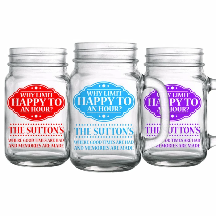 Hot Sale 🔔 BarMan CUSTOMIZABLE - 16oz Mason Jar With Handle - Happy Hour 🛒 3 Hot Sale 🔔 BarMan CUSTOMIZABLE - 16oz Mason Jar With Handle - Happy Hour 🛒 - Image 3