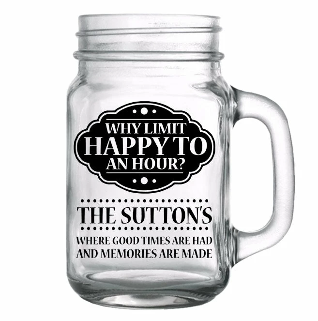 Hot Sale 🔔 BarMan CUSTOMIZABLE - 16oz Mason Jar With Handle - Happy Hour 🛒 1 Hot Sale 🔔 BarMan CUSTOMIZABLE - 16oz Mason Jar With Handle - Happy Hour 🛒