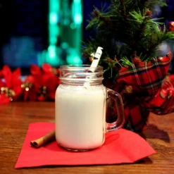 Best deal 🎁 BarMan BarConic® 4.5 Oz Mason Jar Glass With Handle 🔥 -Barman Sales Store mini christmas eggnog cocktail bpc 700x700