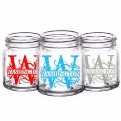 Coupon 😉 BarMan CUSTOMIZABLE - 2oz Clear Mini Mason Jar Shot Glass - Monogram 🛒 -Barman Sales Store mini mason jar mono1 web 5 700x700