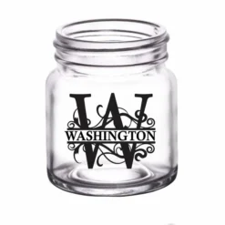 Coupon ๐ BarMan CUSTOMIZABLE - 2oz Clear Mini Mason Jar Shot Glass - Monogram ๐