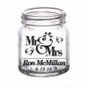 Flash Sale 😍 BarMan CUSTOMIZABLE - 2oz Clear Mini Mason Jar Shot Glass - Mr. And Mrs. 🎁