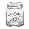 Deals 😍 BarMan CUSTOMIZABLE - 2oz Clear Mini Mason Jar Shot Glass - Mr. And Mrs. Happily 🎁