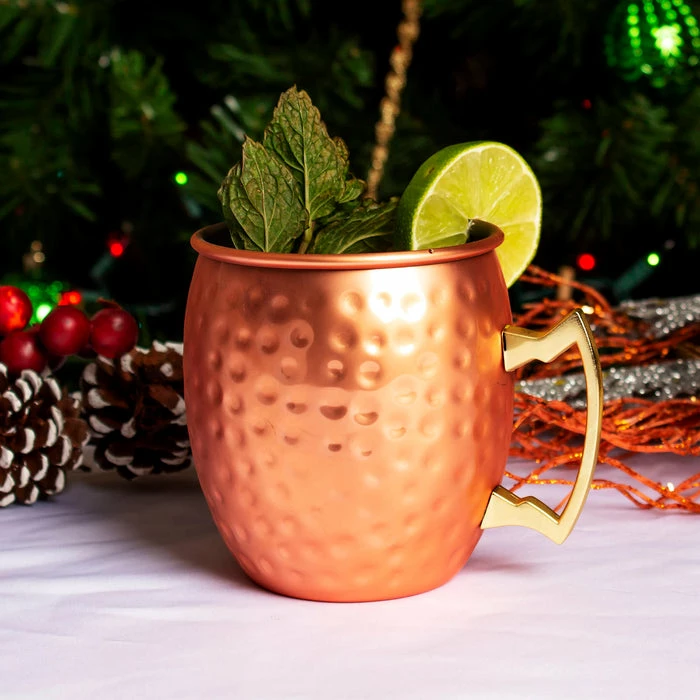 Promo 🎉 BarMan BarConic® 🔨 Hammered Moscow Mule Mug - Copper Plated 18oz ✔️ 2 Promo 🎉 BarMan BarConic® 🔨 Hammered Moscow Mule Mug - Copper Plated 18oz ✔️ - Image 2