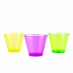 Wholesale 🥰 BarMan Assorted Neon Tumblers - 50 Count - 9 Ounce 🔔