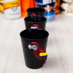 Best reviews of 🌟 BarMan Plastic Parrot Luau Shot Glasses - Set Of 3 🔔 -Barman Sales Store parrot shot glass 3pack scene2 700x700