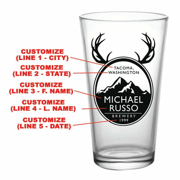 New 🎁 BarMan CUSTOMIZABLE - 16oz Pint / Mixing Glass - Buck 😉 2 New 🎁 BarMan CUSTOMIZABLE - 16oz Pint / Mixing Glass - Buck 😉 - Image 2