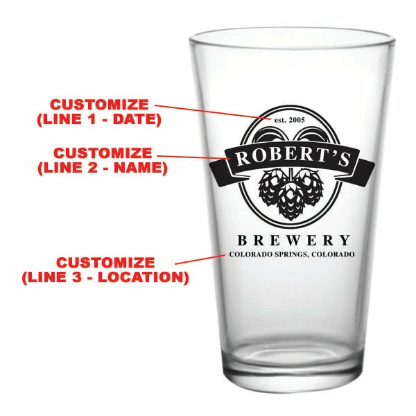 Best Pirce 🔥 BarMan CUSTOMIZABLE - 16oz Pint / Mixing Glass - Hops ⭐ 2 Best Pirce 🔥 BarMan CUSTOMIZABLE - 16oz Pint / Mixing Glass - Hops ⭐ - Image 2