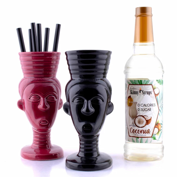 New 🔥 BarMan Polynesian Queen Tiki Gift Set ✔️ 1 New 🔥 BarMan Polynesian Queen Tiki Gift Set ✔️