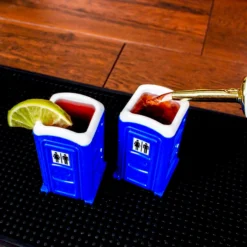 Deals 😉 BarMan Porta Potty Shot Glasses - 2 Pack 🥰 -Barman Sales Store porta potty shotglass scene2 700x700