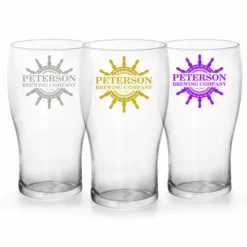 Best Sale ✔️ BarMan CUSTOMIZABLE - 20oz Imperial Pub Glass - Ship Wheel 😉 -Barman Sales Store pub glass brewing co ship web 5 700x700