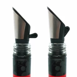 Promo ⭐ BarMan Wine Pourer And Stopper - Stainless Steel - Set Of 2 ❤️ -Barman Sales Store rabbit wine pourers BPC 1 700x700