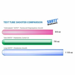 Deals 🌟 BarMan Long SHOTZ® 7" Test Tube Shooters, Smooth Polystyrene (100 Pack) 😀 -Barman Sales Store shotz tubes comparison 700x700