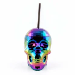 Cheapest 💯 BarMan Skull Cup W/lid & Straw - 22 Ounce (Color Options) 😉 -Barman Sales Store skull cup multi clean 700x700