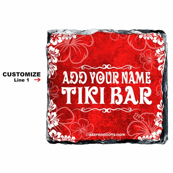 Best Sale ๐ BarMan CUSTOMIZABLE Rock Slate Coasters - Tiki Themed ๐ 2 Best Sale ๐ BarMan CUSTOMIZABLE Rock Slate Coasters - Tiki Themed ๐ - Image 2