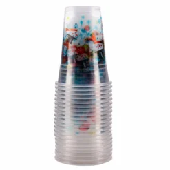 Hot Sale ⌛ BarMan Snowman Plastic Cups -16 Oz. - 20 Count 😉 -Barman Sales Store snowman plastic cup stack 700x700