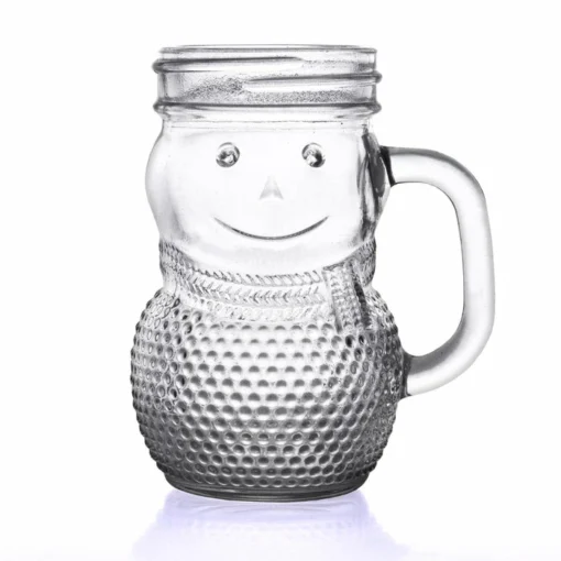 Outlet 😍 BarMan BarConic® Snowman Mason Jar - 4 Ounce ⌛ -Barman Sales Store snowman shot glass 700x700