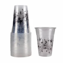 Discount ⌛ BarMan Soft Plastic Cups - Spiders 20 Ct. - 16 Ounce 🧨 -Barman Sales Store soft cup spider clean2 700x700