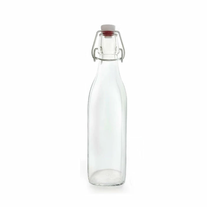 Hot Sale 🥰 BarMan Square Glass Bottle W/ Swing Top - Available In 1 Liter Or 17 Ounce ❤️ 5 Hot Sale 🥰 BarMan Square Glass Bottle W/ Swing Top - Available In 1 Liter Or 17 Ounce ❤️ - Image 5