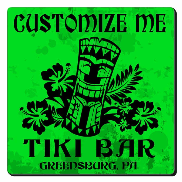 Flash Sale 🥰 BarMan CUSTOMIZABLE Coaster - 3.5in Square Foam - Tiki Design 🥰 4 Flash Sale 🥰 BarMan CUSTOMIZABLE Coaster - 3.5in Square Foam - Tiki Design 🥰 - Image 4