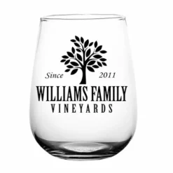 Best deal ⌛ BarMan CUSTOMIZABLE - Stemless Wine Glass - 17 Ounce - Family Tree 🎉 -Barman Sales Store stemless wine glass tree web 700x700