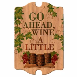 Flash Sale ✔️ BarMan Tavern Shaped Wood Bar Sign - Wine A Little 😍