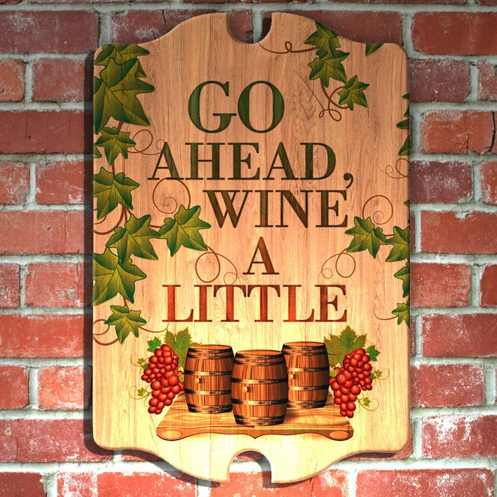 Flash Sale โ๏ธ BarMan Tavern Shaped Wood Bar Sign - Wine A Little ๐ 2 Flash Sale โ๏ธ BarMan Tavern Shaped Wood Bar Sign - Wine A Little ๐ - Image 2