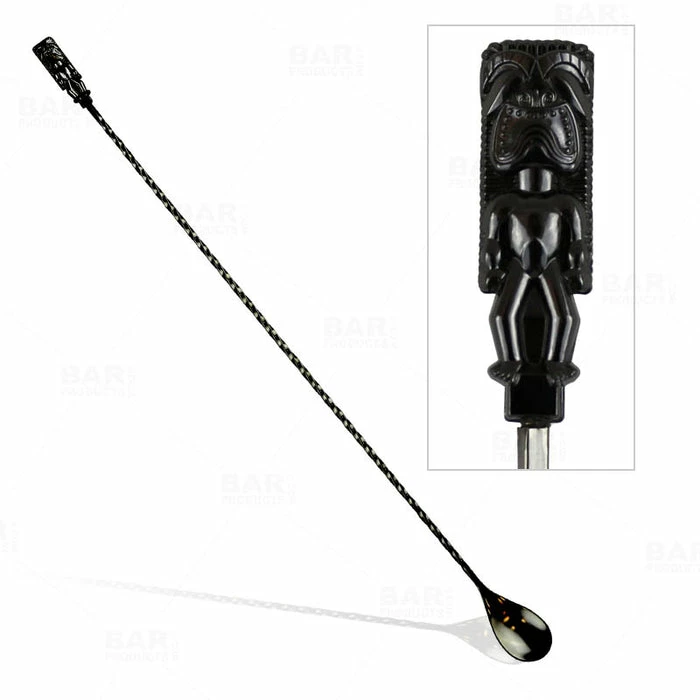 Hot Sale 😉 BarMan Olea™ Tiki Butt Ku Gun Metal Plated Bar Spoon - 40cm 👏 1 Hot Sale 😉 BarMan Olea™ Tiki Butt Ku Gun Metal Plated Bar Spoon - 40cm 👏