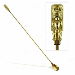 Cheapest 👏 BarMan Olea™ Tiki Butt Ku Gold Plated Bar Spoon - 40cm 🔔
