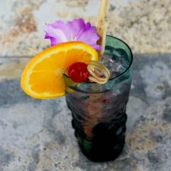 Best Pirce 🎁 BarMan BarConic ® Tiki Glass - Teal - 15 Ounce 👍 -Barman Sales Store tiki glass blue tinted bpc 5 1 700x700